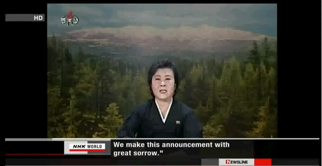 Kim Jong Il’s death – monitoring North Korean TV and radio