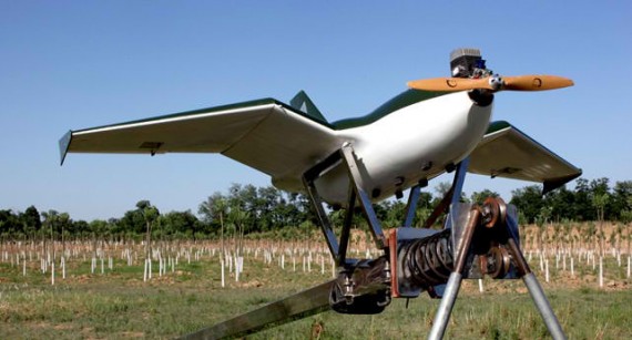 Launch of the Sky-09P drone on a slingshot system (Photo: China TranComm Technologies)
