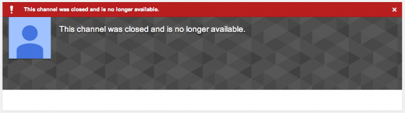 A message greets visitors to the DPRK Music Channel on YouTube informing them of its closure (Photo: NorthKoreaTech)
