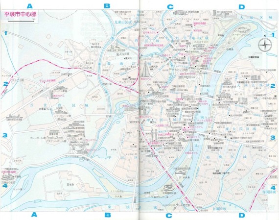 A map of Pyongyang