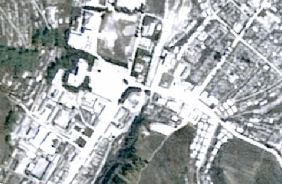 The town of Chasong, North Korea, as shown on Daum Maps on August 29, 2014.