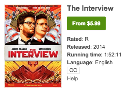 Sony puts ‘The Interview’ online