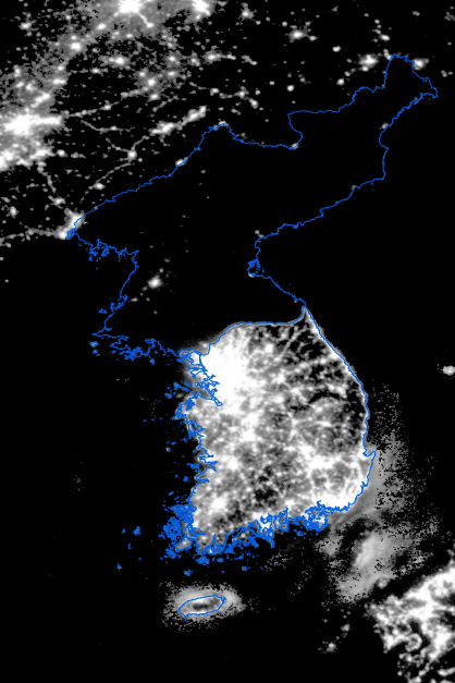 North Korea’s lights tell story of economic redistribution