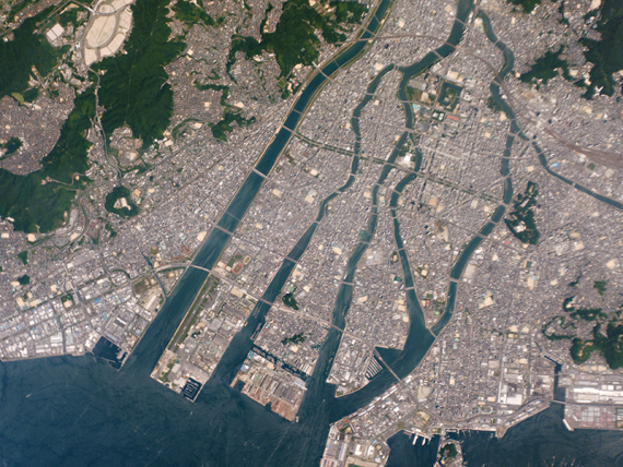 Hiroshima, Japan, captured by a Planet Labs Dove satellite on Aug. 6, 2015 (Photo: Planet Labs)