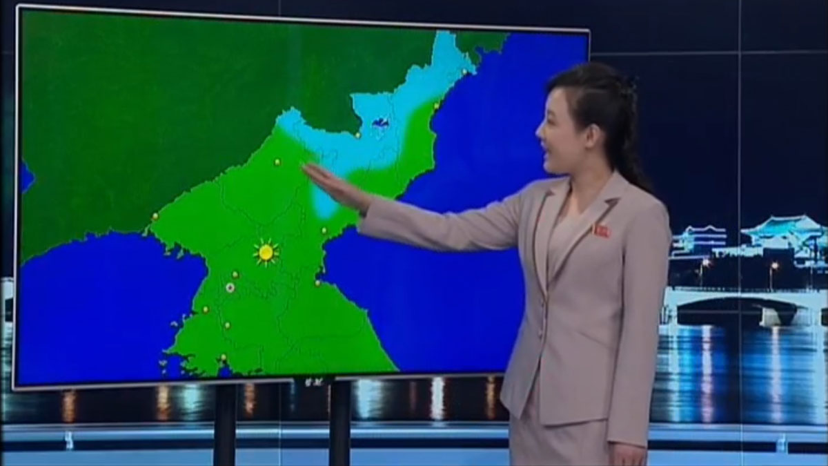 More changes for North Korean TV’s weather broadcast