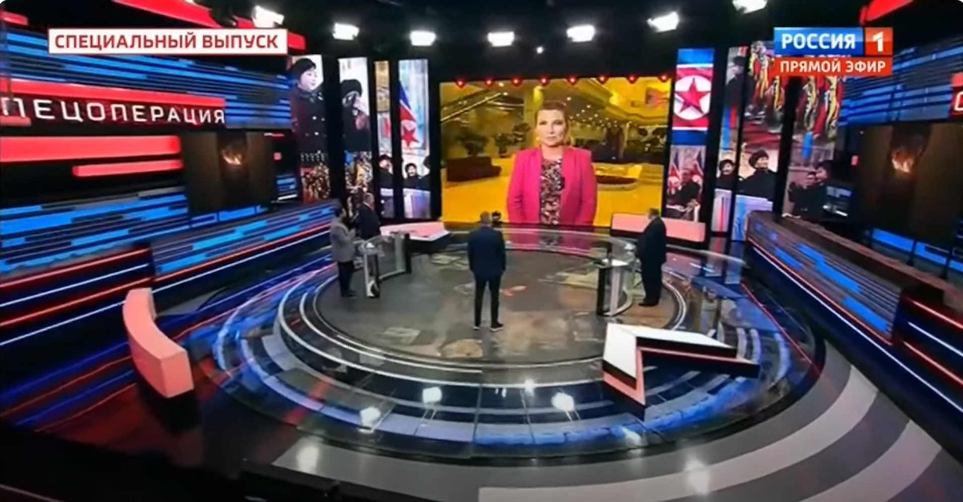 Not quite the first live TV broadcast from Pyongyang